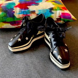 Stella McCartney  Sneak Elyse Logo wedge sneakers